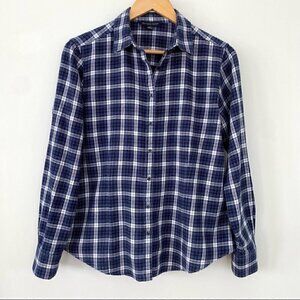 Brooks Brothers 💯  cotton flannel button down plaid shirt